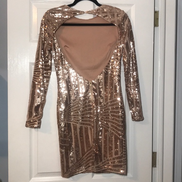 Gold sequin Dress! - Picture 2 of 3